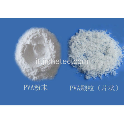 Alcool polivinilico PVA 88-20 resina per fibra tessile